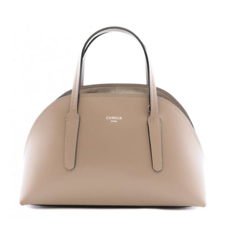 カメリアローマ【CAMELIA ROMA】レザー ハンドバッグ ショルダー 半月「BAULETTO_0007_TA」タープ