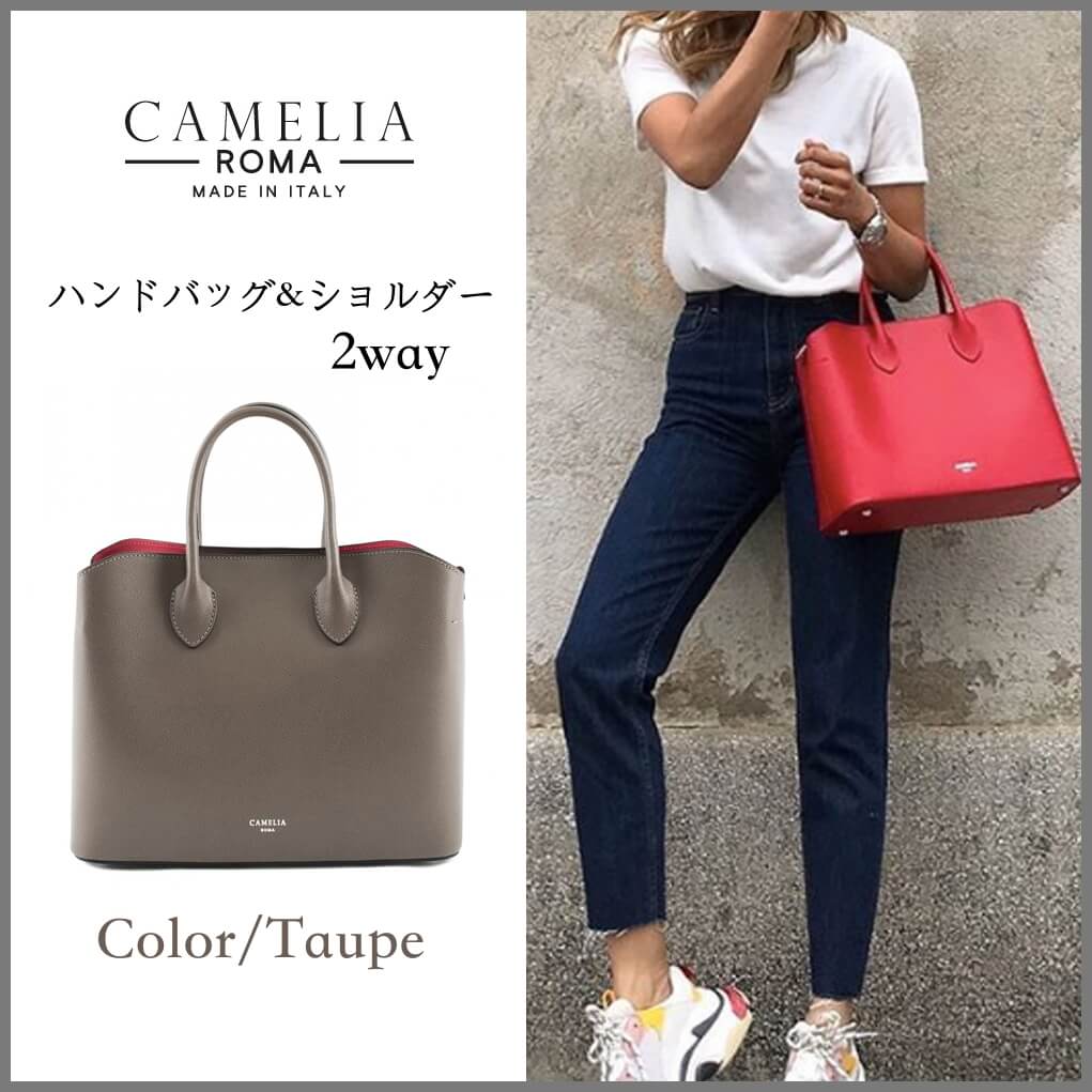 レザー ハンドバッグ 本革 CAMELIA ROMA カメリアローマ - ハンドバッグ